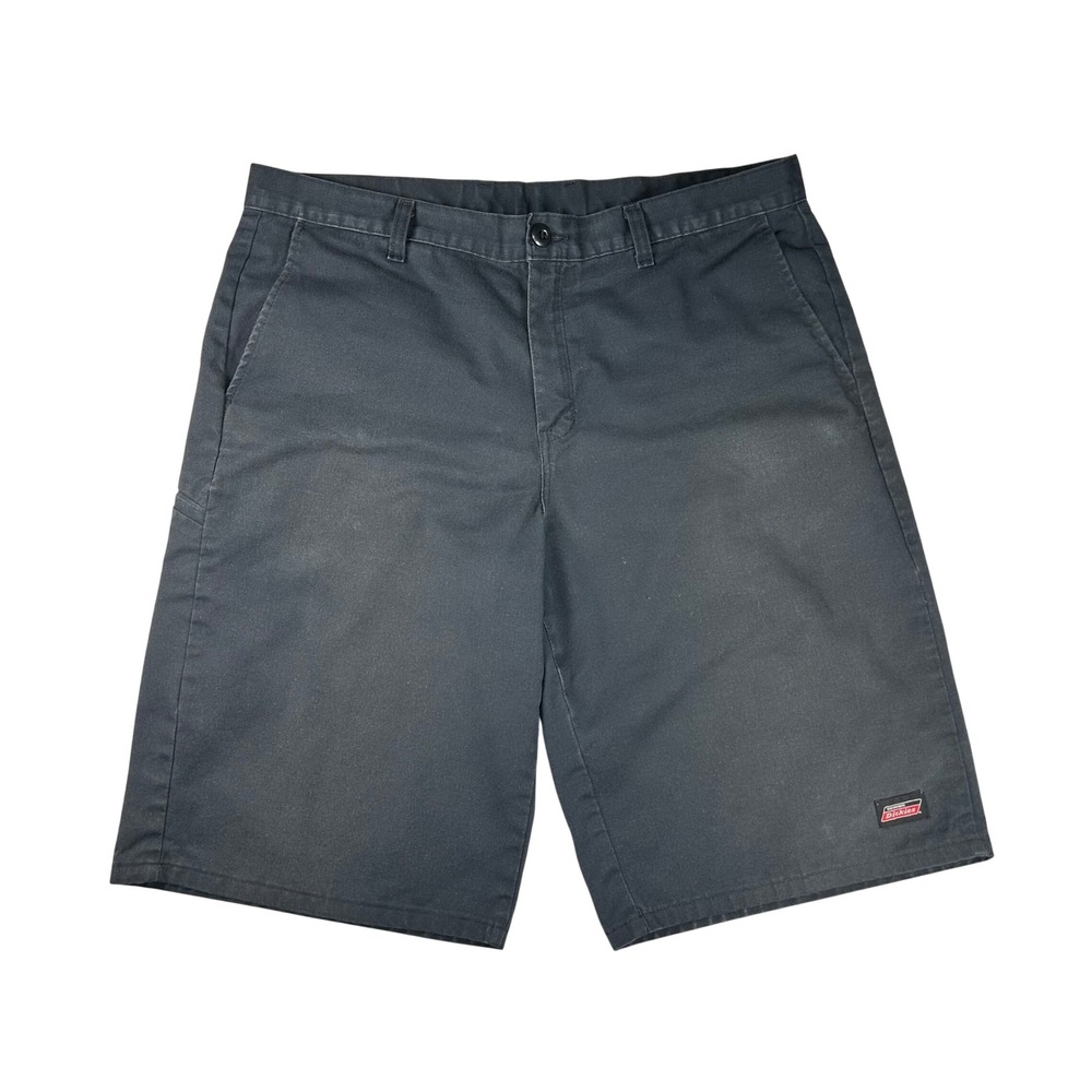 Dickies Mens Black‎ Flat Front Work Shorts Relaxed Fit Size 38 Utility Pocket